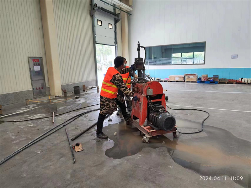 南谯厂房地面下沉塌陷注浆加固施工